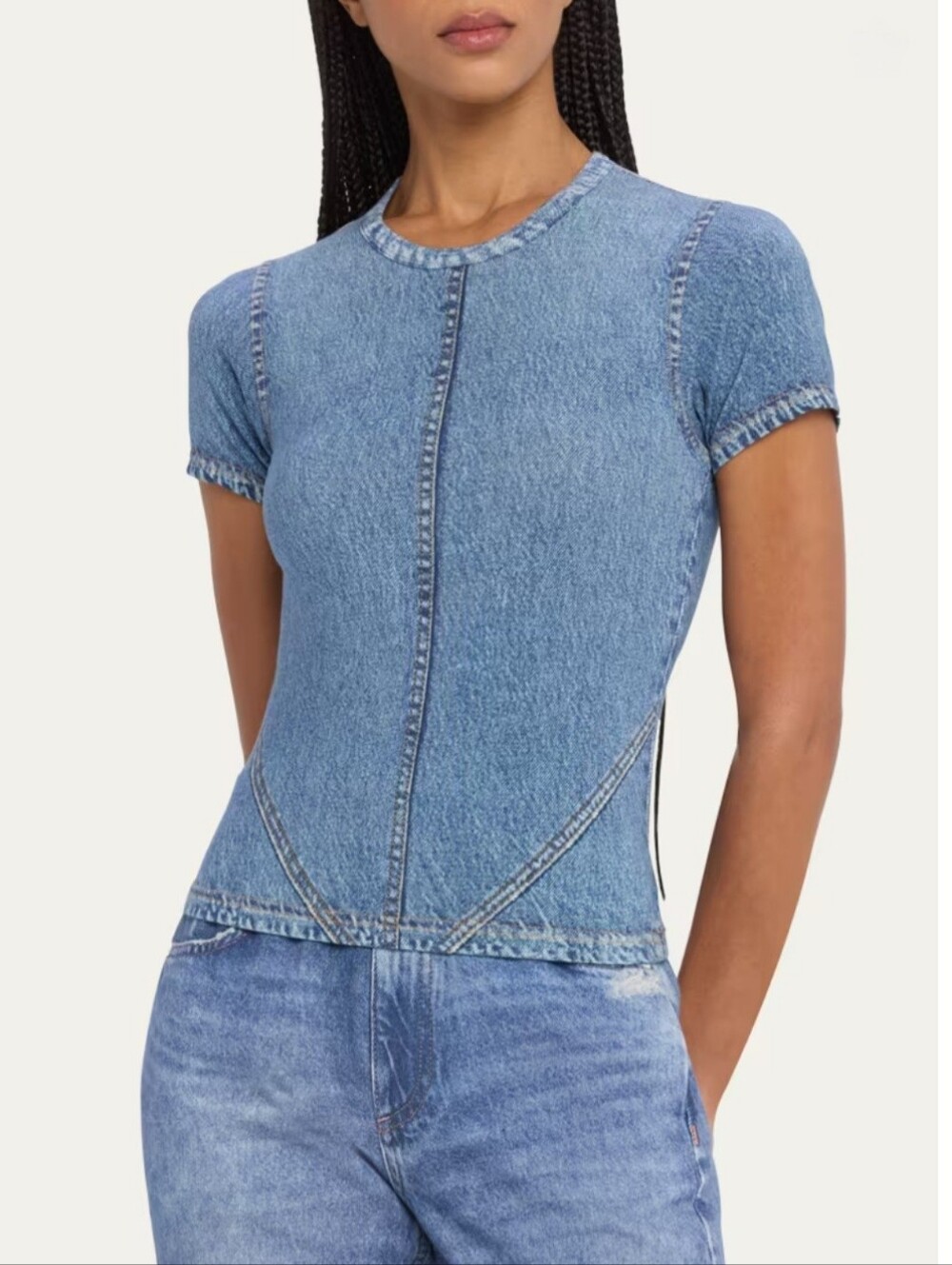 NWT Rag & Bone Miramar Jersey Baby Tee. Size XS